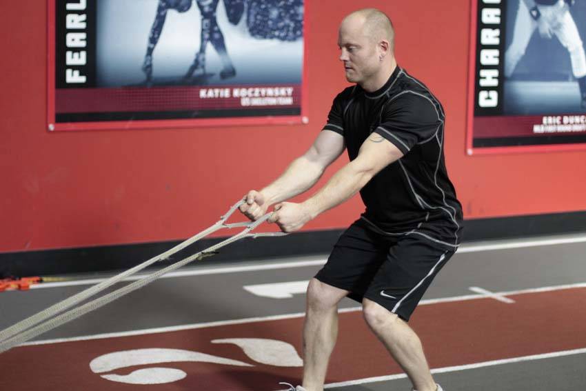 Backward Drag — End position