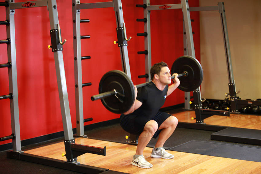 Barbell Squat — End position