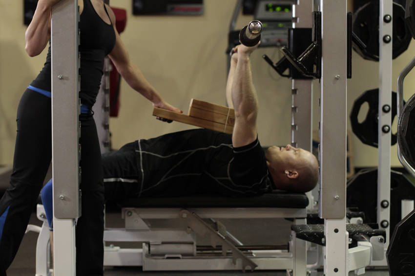 Board Press — Starting position