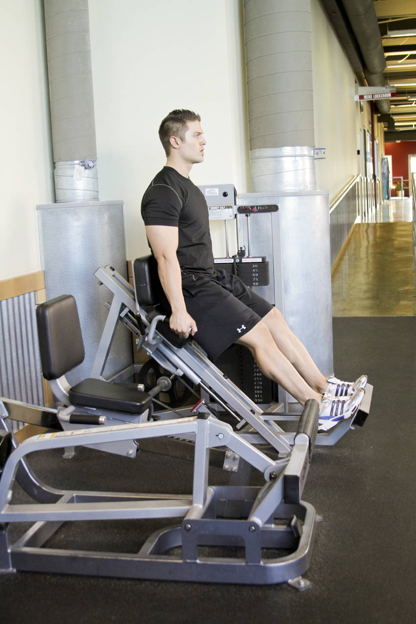 Calf Press — End position