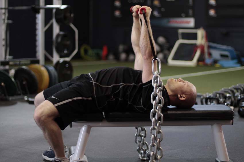 Chain Press — End position