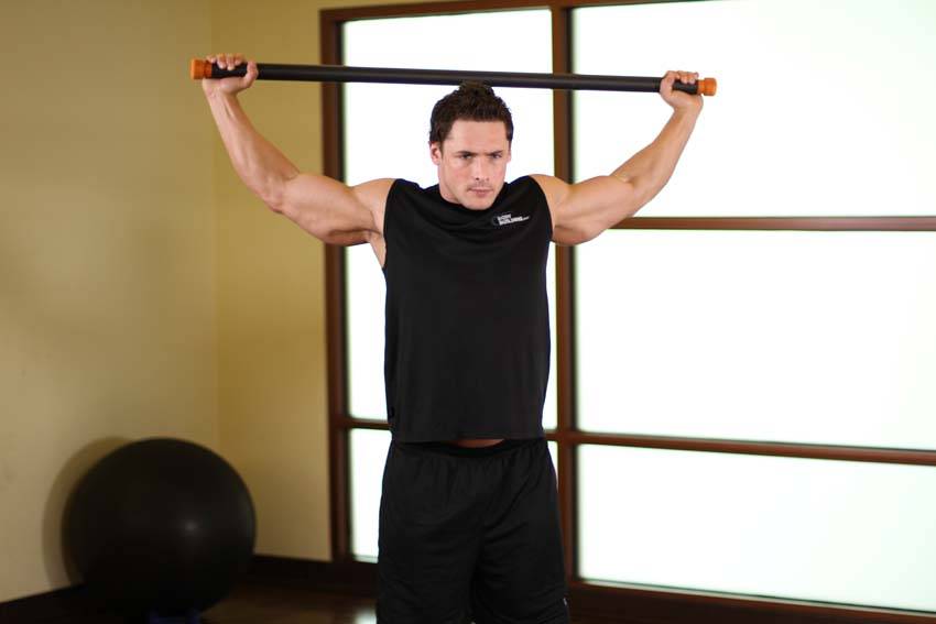 Chest And Front Of Shoulder Stretch — End position