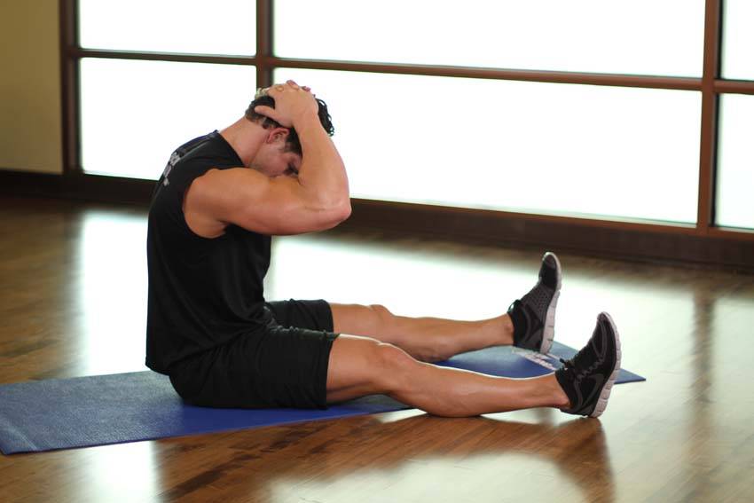 Chin To Chest Stretch — End position