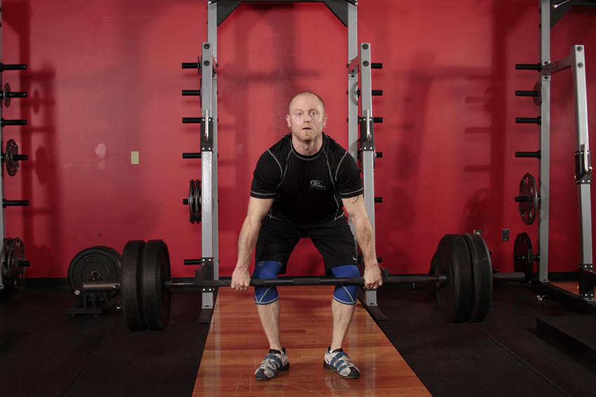 Clean Deadlift — End position