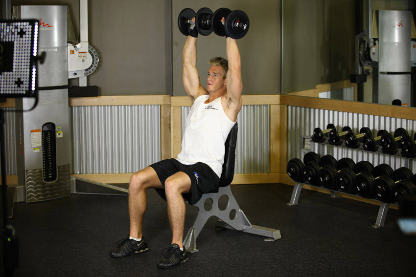 Shoulder Press — End position