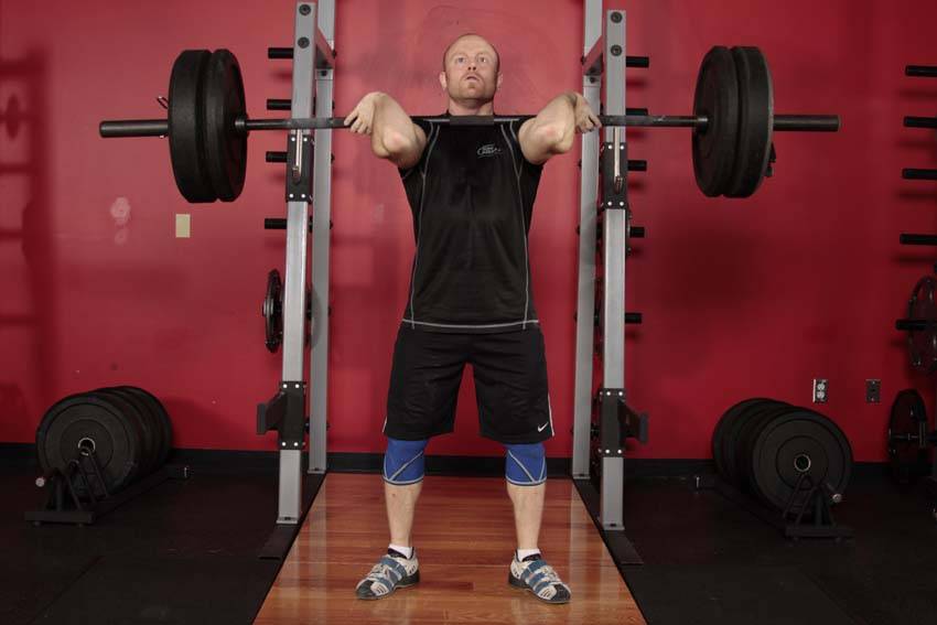 Front Squat (Clean Grip) — Starting position