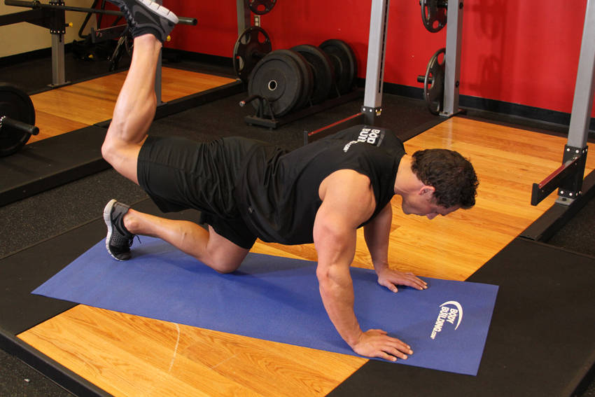 Glute Kickback — End position