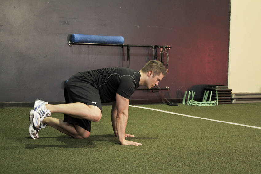 Hip Circles (prone) — End position