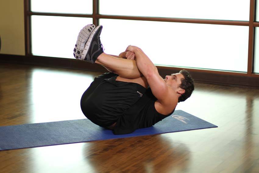 Hug Knees To Chest — End position