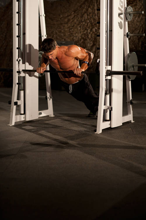 Incline Push-Up Medium — End position