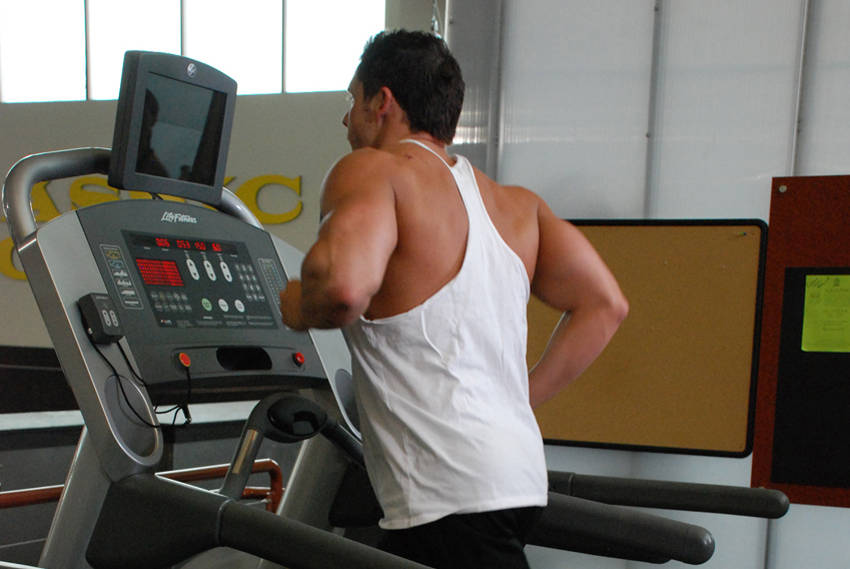 Jogging, Treadmill — End position