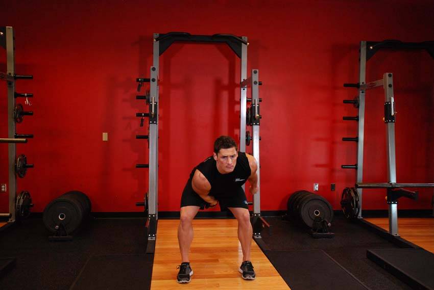 One-Arm Kettlebell Snatch — End position