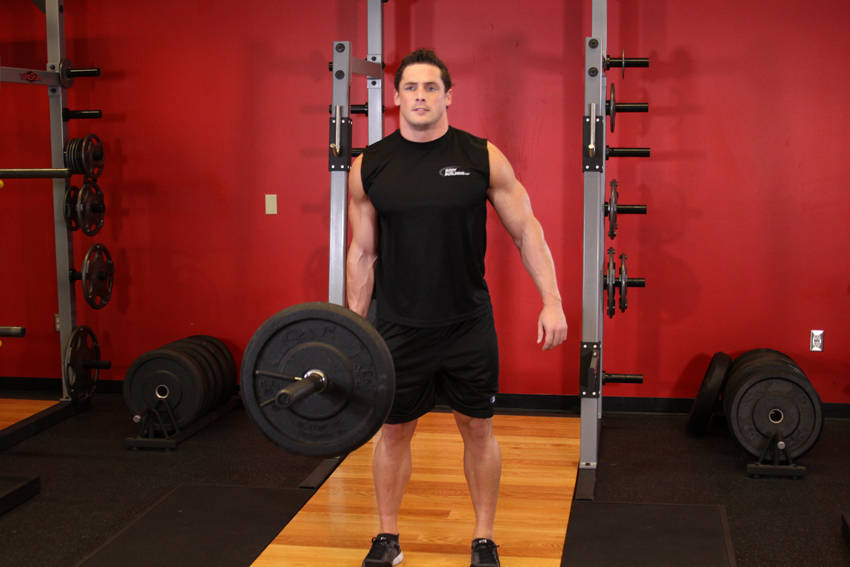 One-Arm Side Deadlift — End position