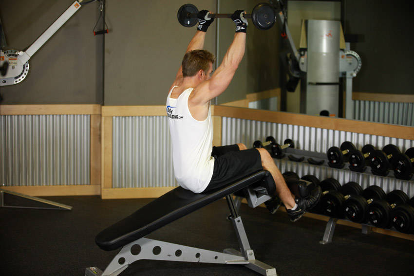Press Sit-Up — End position