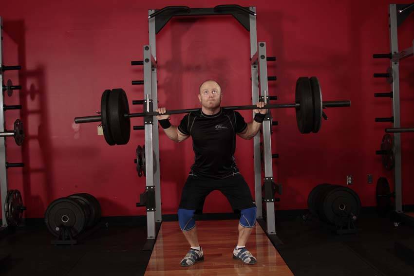 Push Press - Behind the Neck — End position