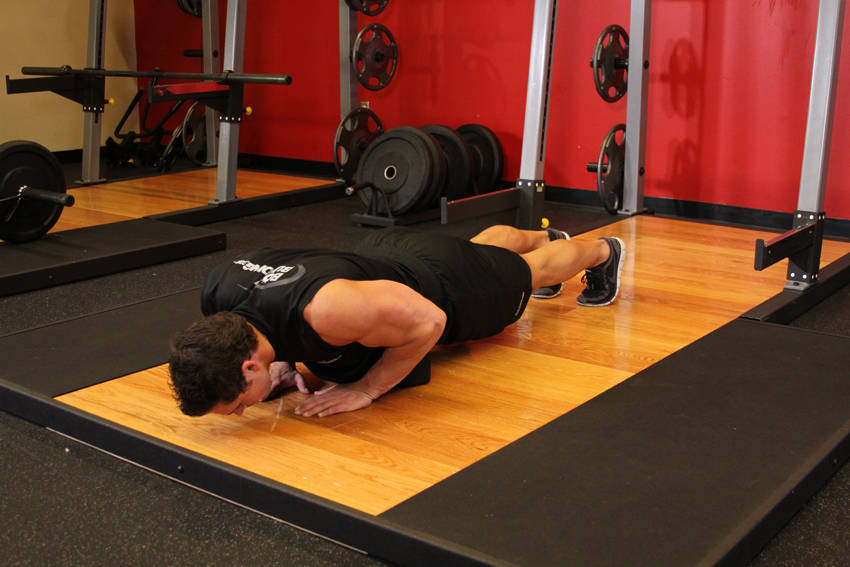 Push-Ups - Close Triceps Position — End position