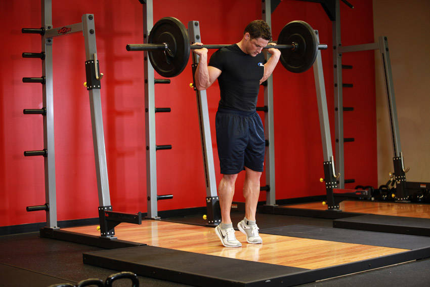 Rocking Standing Calf Raise — End position