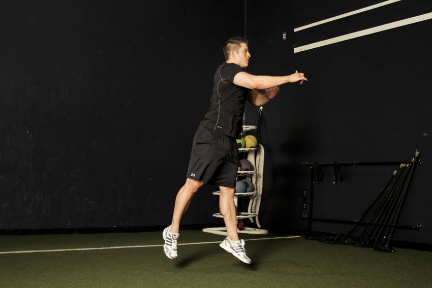 Scissors Jump — End position
