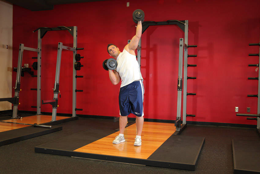 See-Saw Press (Alternating Side Press) — End position