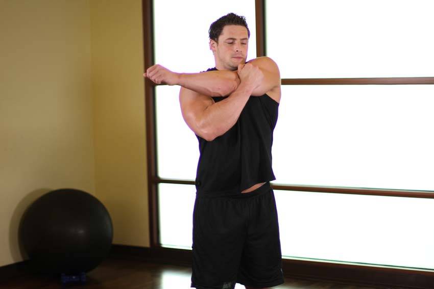 Shoulder Stretch — End position