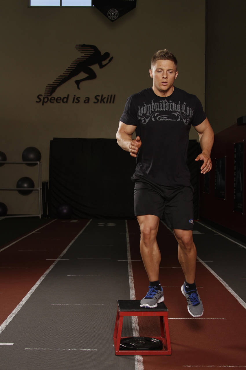Side to Side Box Shuffle — End position