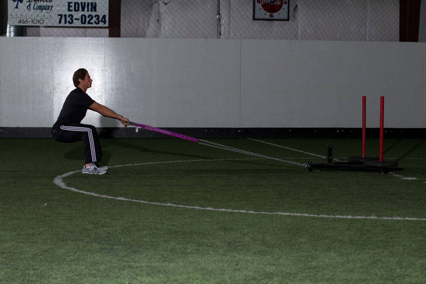 Sled Row — Starting position