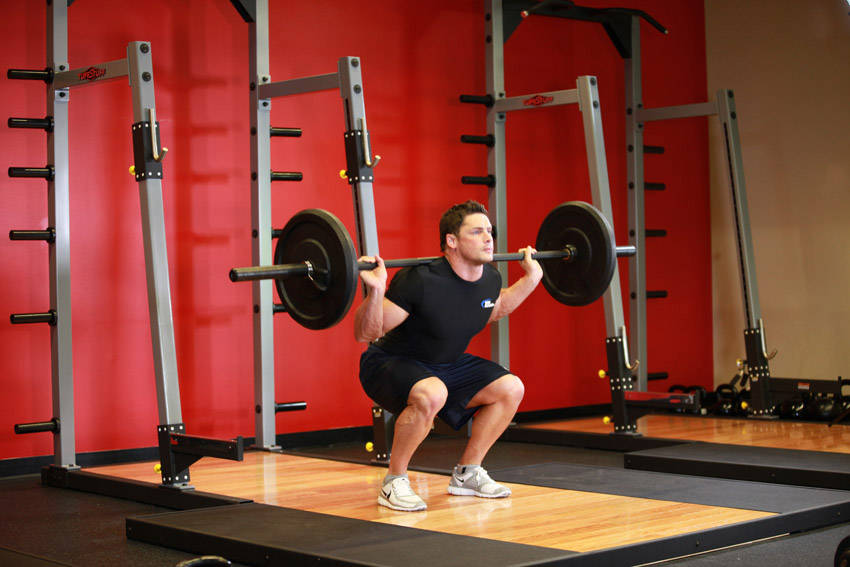 Speed Squats — Starting position