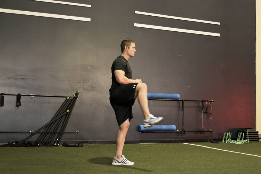 Standing Hip Circles — End position