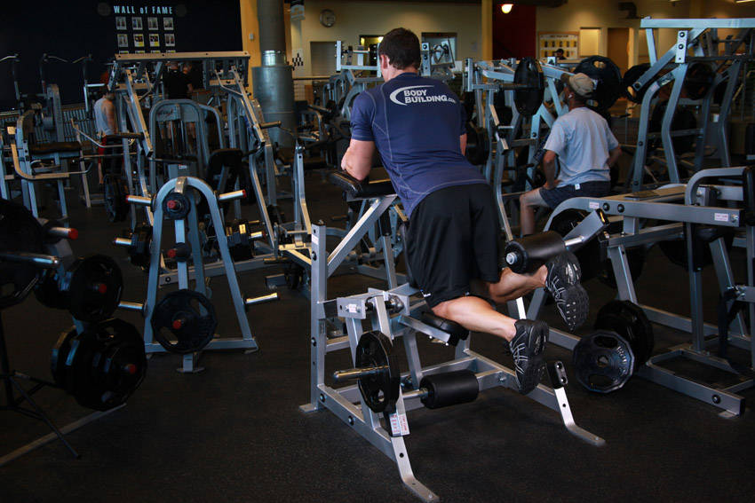 Standing Leg Curl — End position