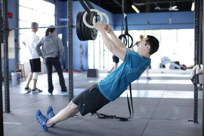 Suspended Row — Starting position