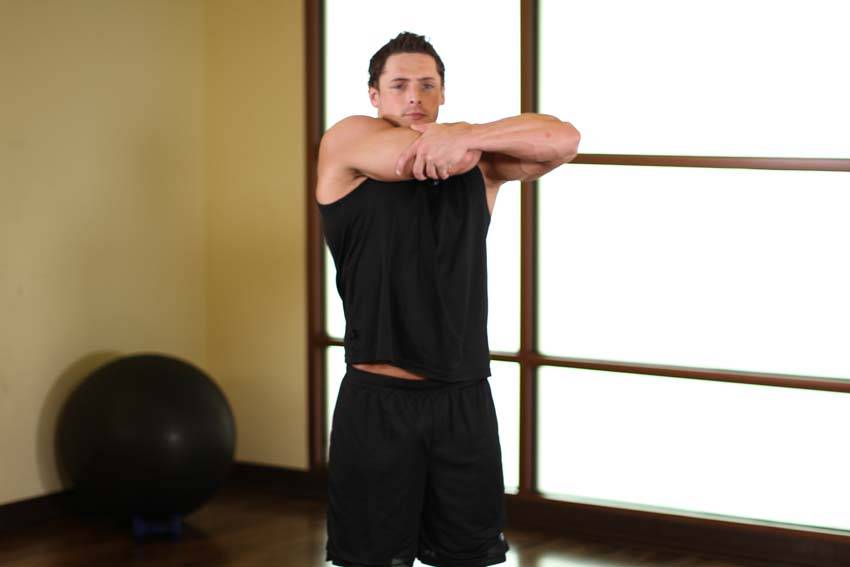 Tricep Side Stretch — End position