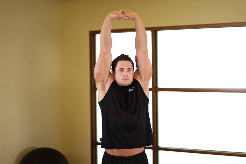 Upward Stretch — End position