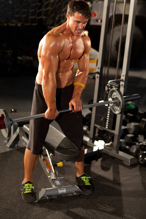 Wrist Rotations with Straight Bar — Starting position